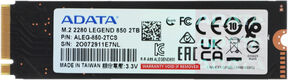 ADATA Legend 850 2TB (ALEG-850-2TCS) ADATA Legend 850 2TB (ALEG-850-2TCS)