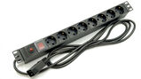 Блок розеток для 19&amp;quot; шкафов Hyperline SHE19-8SH-SR-2.5AIEC&nbsp;<img style='position: relative;margin:0' src='/image/only_to_order_edit.gif' alt='На заказ' title='На заказ' />