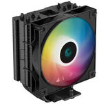 LGA1700/ 1200/ 115X/ AM5/ AM4 RET DEEPCOOL AG400 BK ARGB (18шт/ кор, TDP 220W, PWM, ARGB Fan 120mm, 4 тепл. Трубки, черный)