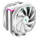 DEEPCOOL AS500 PLUS WH LGA20XX/1700/1200/115X/AM5/AM4 (8шт/кор, TDP 220W, PWM, ARGB Led, DUAL Fan 140mm, 5 тепл. Трубок, белый) RET