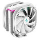 DEEPCOOL AS500 PLUS WH LGA20XX/1700/1200/115X/AM5/AM4 (8шт/кор, TDP 220W, PWM, ARGB Led, DUAL Fan 140mm, 5 тепл. Трубок, белый) RET