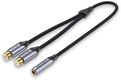Vention гибкий Jack 3.5 mm F  /  2RCA F - 0.3 м