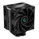 DEEPCOOL AK400 ZERO DARK PLUS LGA1700/1200/115X/AM5/AM4 (12шт/кор, TDP 260W, PWM, DUAL Fan 120mm, 4 тепл. Трубки, черный) RET