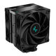 DEEPCOOL AK400 ZERO DARK PLUS LGA1700/1200/115X/AM5/AM4 (12шт/кор, TDP 260W, PWM, DUAL Fan 120mm, 4 тепл. Трубки, черный) RET