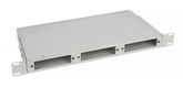 Cabeus FO-CS-19-3FP-GY Кросс бокс оптический 19" 1U на 3 адаптерные панели Cabeus FO-CS-19-3FP-GY Кросс бокс оптический 19" 1U на 3 адаптерные панели