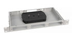 Cabeus FO-CS-19-3FP-GY Кросс бокс оптический 19" 1U на 3 адаптерные панели Cabeus FO-CS-19-3FP-GY Кросс бокс оптический 19" 1U на 3 адаптерные панели