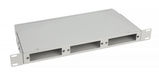 Кросс бокс оптический 19&amp;quot; 1U на 3 адаптерные панели Cabeus FO-CS-19-3FP-GY