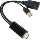 Кабель-переходник VCOM USB Type-A M+HDMI M/DisplayPort F (CG599E-0.15M) Кабель-переходник VCOM USB Type-A M+HDMI M/DisplayPort F (CG599E-0.15M)
