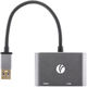 Кабель-переходник VCOM USB 3.0 AM/HDMI F+VGA F (CU322M) Кабель-переходник VCOM USB 3.0 AM/HDMI F+VGA F (CU322M)