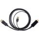 Кабель-переходник VCOM USB Type-A M+HDMI M/DisplayPort M (CG599AC-1.8M) Кабель-переходник VCOM USB Type-A M+HDMI M/DisplayPort M (CG599AC-1.8M)