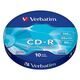 Verbatim Диски CD-R 10шт. 52x 700Mb