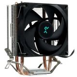 Кулер CPU Deepcool AG200 (100W Intel LGA1700/ 1200/ 1151/ 1150/ 1155 AMD AM5/ AM4 30.5dB 500-3050 rpm 120мм медь+ алюминий) R-AG200-BKNNMN-G