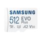 Micro SecureDigital 512Gb Samsung MB-MC512KA/RU/KR/APC EVO PLUS + adapter