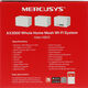 Mercusys Halo H80X(3-pack) AX3000 Домашняя Mesh Wi-Fi 6 система