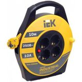 Катушка УК10 с т/ з 4 места 2 Р + P Е / 10м 3х1, 5 мм2 "Industrial" Iek WKP15-16-04-10