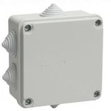 Коробка КМ41234 распаячная для о/ п 100х100х50 мм IP55 Iek UKO11-100-100-050-K41-55 (RAL7035, 6 гермовводов)&nbsp;<img style='position: relative;margin:0' src='/image/only_to_order_edit.gif' alt='На заказ' title='На заказ' />