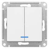 Schneider Electric
Schneider-electric ATN000153 ATLASDESIGN 2-клавишный ВЫКЛЮЧАТЕЛЬ с подсветкой