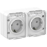 Schneider Electric
Schneider-electric ATN540126 AtlasDesign Profi54 розетка двойная с заземлением со шторками IP54 16А 250B