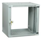 Шкаф LINEA WE 9U 600x450 мм дверь стекло серый ITK LWE3-09U64-GF