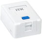 ITK CS2-012 Корпус настенной розетки для 1 мод. Keystone Jack
