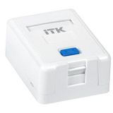 Корпус настенной розетки для 1 мод. Keystone Jack ITK CS2-012
