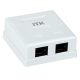 Itk Настенная инф. розетка RJ45 CS2-1C5EU-22