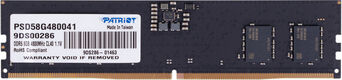 Patriot DDR5 8GB 4800 MT/s CL40 PSD58G480041 Patriot DDR5 8GB 4800 MT/s CL40 PSD58G480041