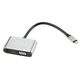 VCOM TUC055 Кабель-концентратор USB3.1 TypeCm -->HDMI+USB3.0+PD+VGA Alum Grey 4K@30Hz VCOM TUC055 Кабель-концентратор USB3.1 TypeCm -->HDMI+USB3.0+PD+VGA Alum Grey 4K@30Hz