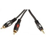 Rexant (17-4232) Шнур 3.5 Stereo Plug - 2RCA Plug 1.5М (GOLD)&nbsp;<img style='position: relative;margin:0' src='/image/only_to_order_edit.gif' alt='На заказ' title='На заказ' />