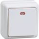 Iek EVO11-K01-10-DC ВС20-1-1-ОБ Выключатель 1кл с инд. 10А откр.уст. ОКТАВА (белый)