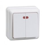 ВС20-2-1-ОБ Выключатель 2кл с инд. 10А ОКТАВА Iek EVO21-K01-10-DC (белый)&nbsp;<img style='position: relative;margin:0' src='/image/only_to_order_edit.gif' alt='На заказ' title='На заказ' />