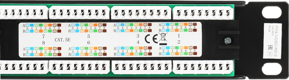 Itk PP24-1UC5EU-K05-G Патч-панель 1U кат.5E UTP 24 порта (Krone) GENERICA Itk PP24-1UC5EU-K05-G Патч-панель 1U кат.5E UTP 24 порта (Krone) GENERICA
