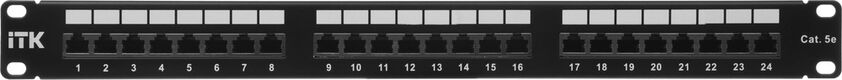 ITK PP24-1UC5ES-D05 1U патч-панель кат.5Е STP ITK PP24-1UC5ES-D05 1U патч-панель кат.5Е STP