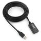 Cablexpert UAE016-BLACK Кабель удлинит. USB 2.0 активный AM/AF Cablexpert UAE016-BLACK Кабель удлинит. USB 2.0 активный AM/AF