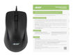 Acer OMW136 черный оптическая (1000dpi) USB (2but)