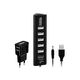 HUB GR-315UAB Ginzzu USB 3.0/2.0