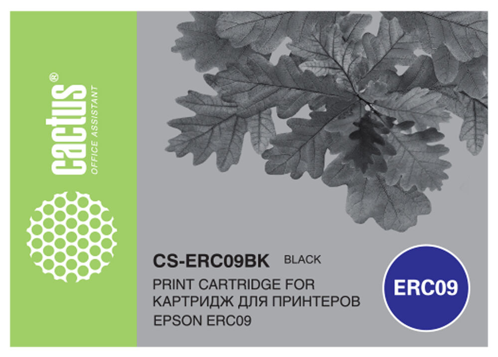 Картридж матричный Cactus CS-ERC09BK черный для Epson ERC09 Картридж матричный Cactus CS-ERC09BK черный для Epson ERC09