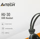 A4Tech
A4 HU-30 черный 2м накладные USB оголовье