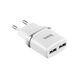 HOCO HC-47759 C12/ Сетевое ЗУ/ 2 USB/ Выход: 12W/ White