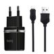 HOCO HC-64107 C12/ Сетевое ЗУ + Кабель Lightning 1m/ 2 USB/ Выход: 12W/ Black