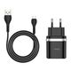 HOCO HC-16279 C12Q/ Сетевое ЗУ + Кабель Micro 1m/ QC 3.0/ 1 USB/ Выход: 5V_9V_12V