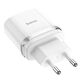 HOCO HC-16262 C12Q/ Сетевое ЗУ/ QC 3.0/ 1 USB/ Выход: 5V_9V_12V