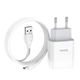 HOCO HC-13001 C72A/ Сетевое ЗУ + Кабель Micro 1m/ 1 USB/ Выход: 10.5W/ White