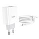 HOCO HC-40526 C80A/ Сетевое ЗУ + Кабель Type-C--Lightning/ PD + QC 3.0/ 2 USB/ Выход: 5V_9V_12V