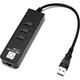 5bites UA3-45-04BK Сетевой адаптер 3*USB3.0 / RJ45 10/100/1000 Мбит/с