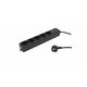 PC PET Сетевой фильтр AP01006-1.8-BK 1.8м (5 розеток, EURO, EURO/RUS)
