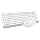 Клавиатура + мышь A4Tech Fstyler FG1012 клав:белый мышь:белый USB беспроводная Multimedia [1599042]