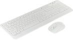 Клавиатура + мышь A4Tech Fstyler FG1012 клав:белый мышь:белый USB беспроводная Multimedia [1599042]