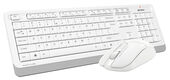Клавиатура + мышь A4Tech Fstyler FG1012 клав:белый мышь:белый USB беспроводная Multimedia [1599042]