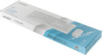 Клавиатура + мышь A4Tech Fstyler FG1012 клав:белый мышь:белый USB беспроводная Multimedia [1599042]